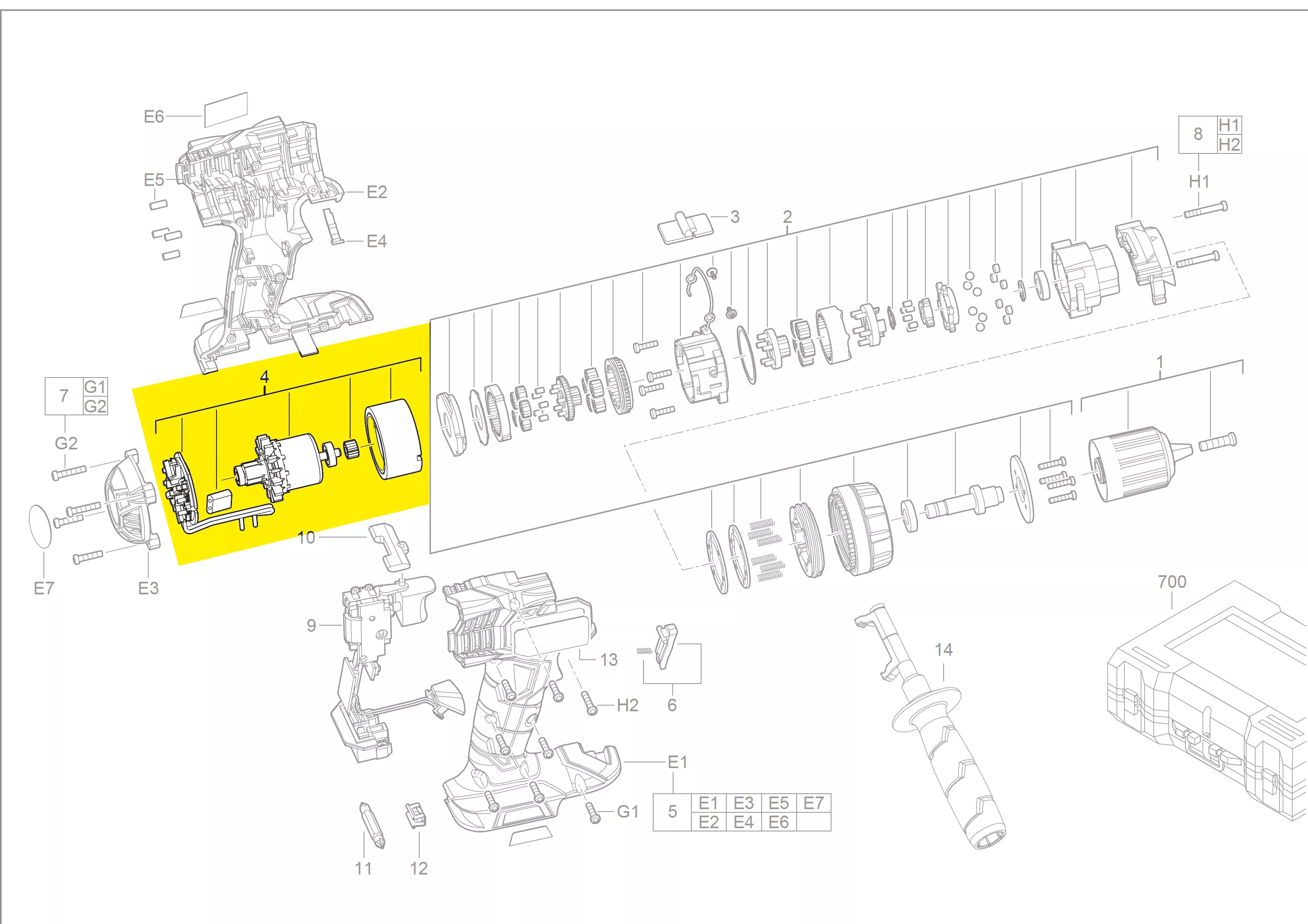 Moteur réf. 4931433938 AEG